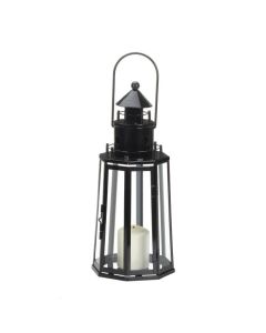 BLACK LIGHTHOUSE LANTERN