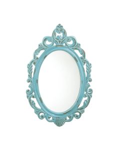 DISTRESSED BABY BLUE WALL MIRROR